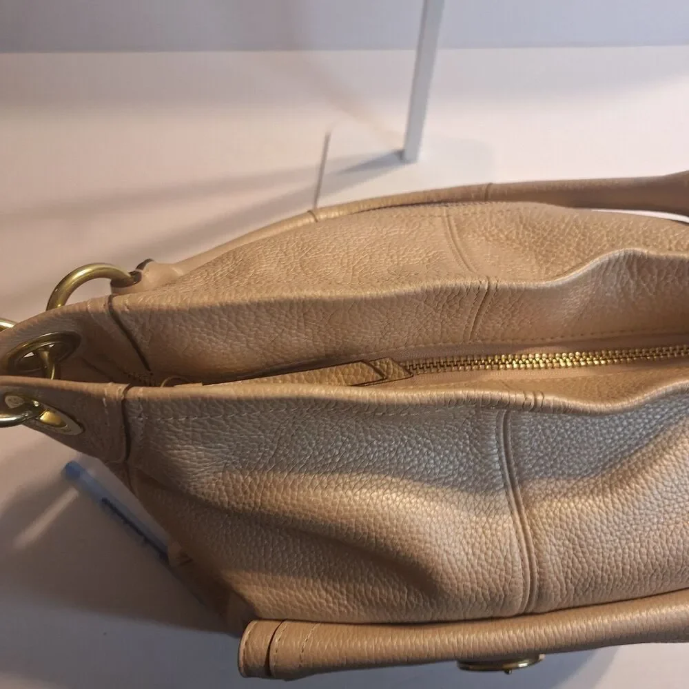 Coach Penelope Opalescent Leather Hobo Handbag. F18889